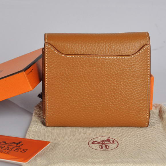 Cheap Fake Hermes Constance Wallets Togo Leather A608 Camel - Click Image to Close